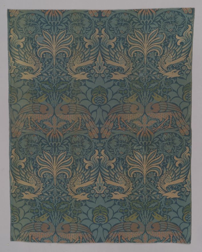 Peacock and Dragon by William Morris