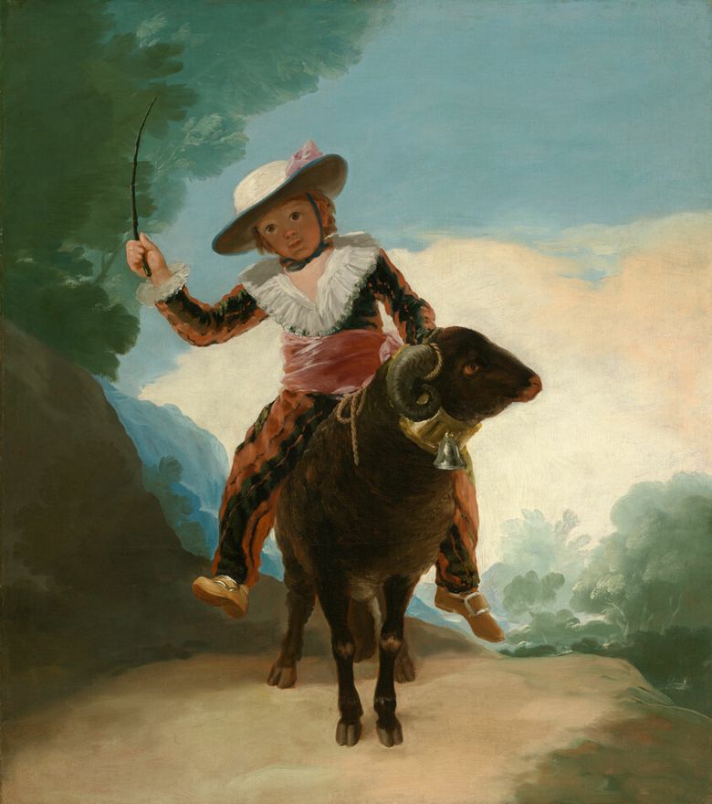 Boy on a Ram by Francisco de Goya y Lucientes