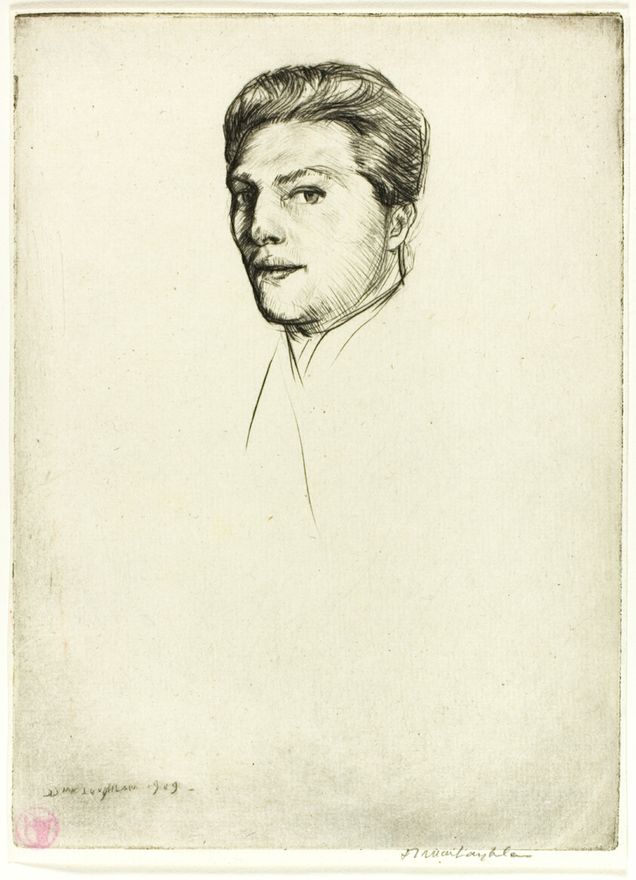 Drypoint Number Five: Portrait by Donald Shaw MacLaughlan