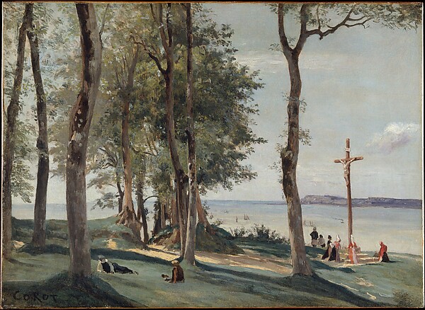Honfleur: Calvary by Camille Corot