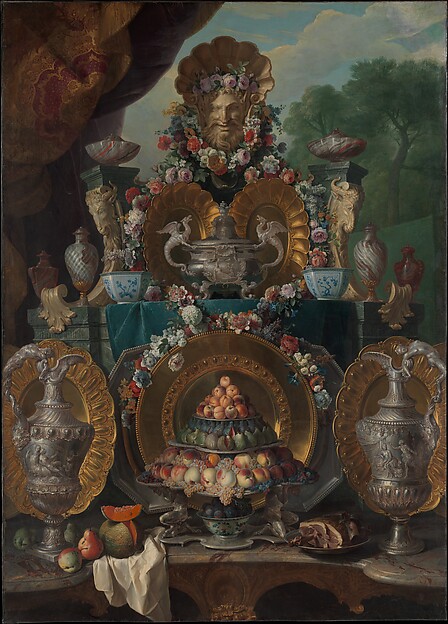 Still Life with Silver by Alexandre François Desportes