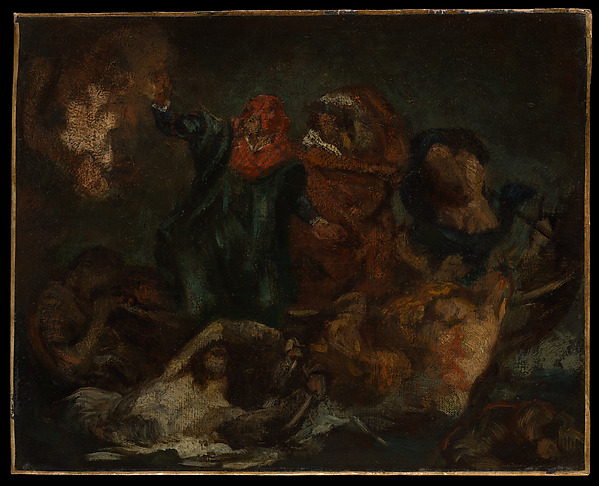 Copy after Delacroix's "Bark of Dante" by Edouard Manet
