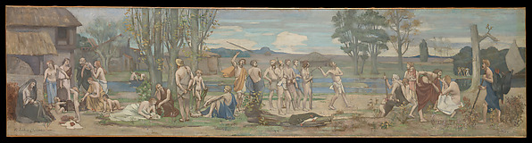 Ludus pro patria (Patriotic Games) by Pierre Puvis de Chavannes