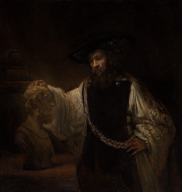 Aristotle with a Bust of Homer by Rembrandt van Rijn