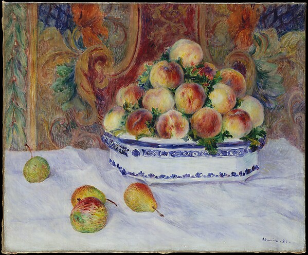 Still Life with Peaches by Pierre-Auguste Renoir