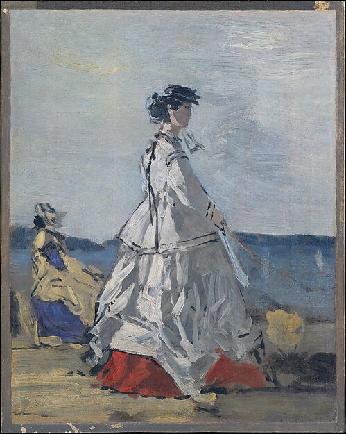 Princess Pauline Metternich (1836–1921) on the Beach by Eugène Boudin