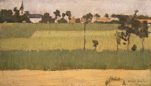 The Outskirts of a Village by Edmond-François Aman-Jean