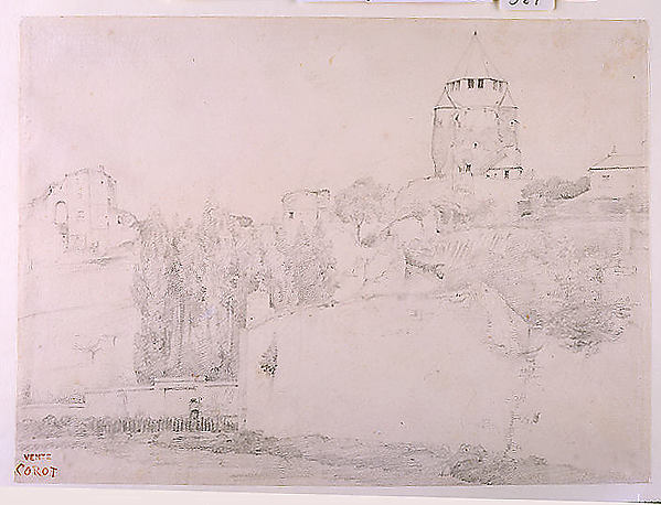 View of Provins by Camille Corot