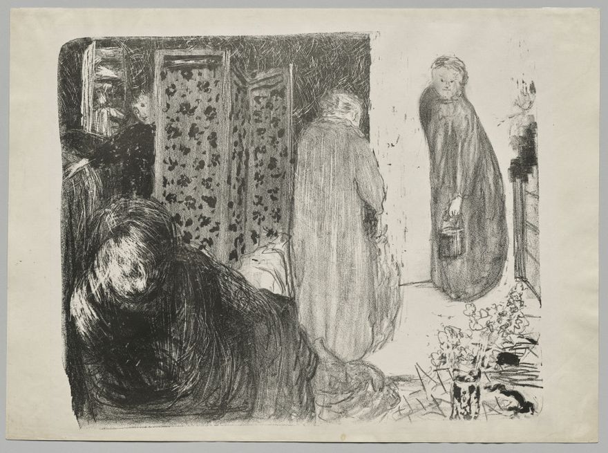 Interior with a Screen by Édouard Vuillard