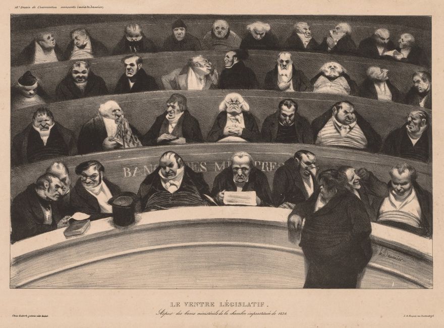 The Legislative Belly by Honoré Daumier