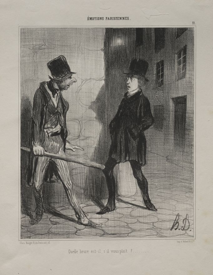 What Time is it, Please? by Honoré Daumier