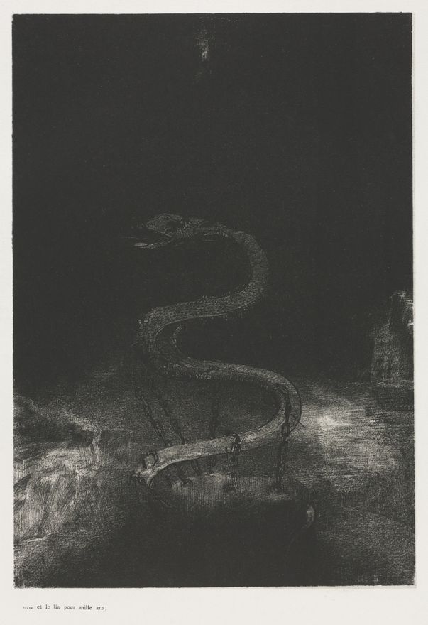 And Bound Him a Thousand Years by Odilon Redon