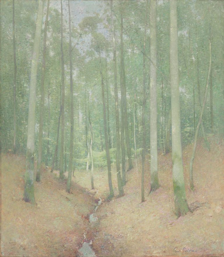 Wood Interior by Emil Carlsen
