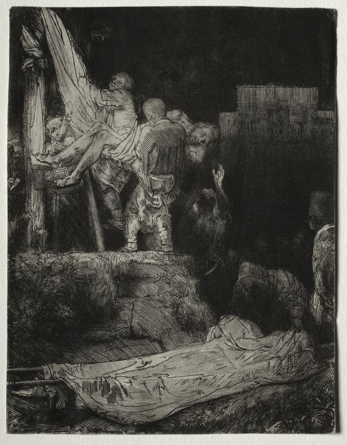 The Descent from the Cross by Torchlight by Rembrandt van Rijn