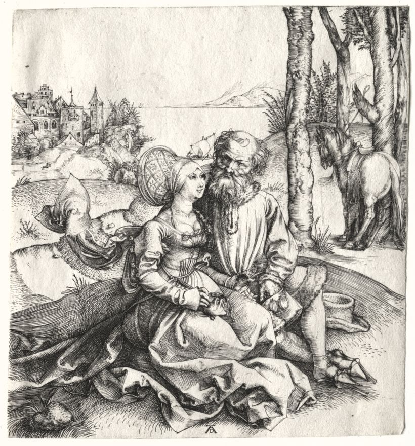 The Offer of Love (or The Ill-Assorted Couple) by Albrecht Dürer