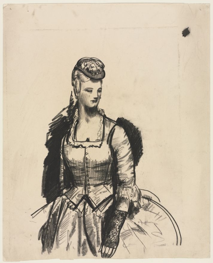 Woman with Hat by George Bellows