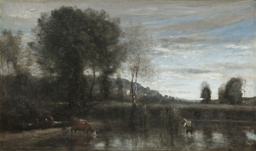 Pond at Ville-d'Avray by Camille Corot