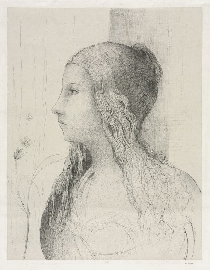 Brünnhilde in Twilight of the Gods by Odilon Redon