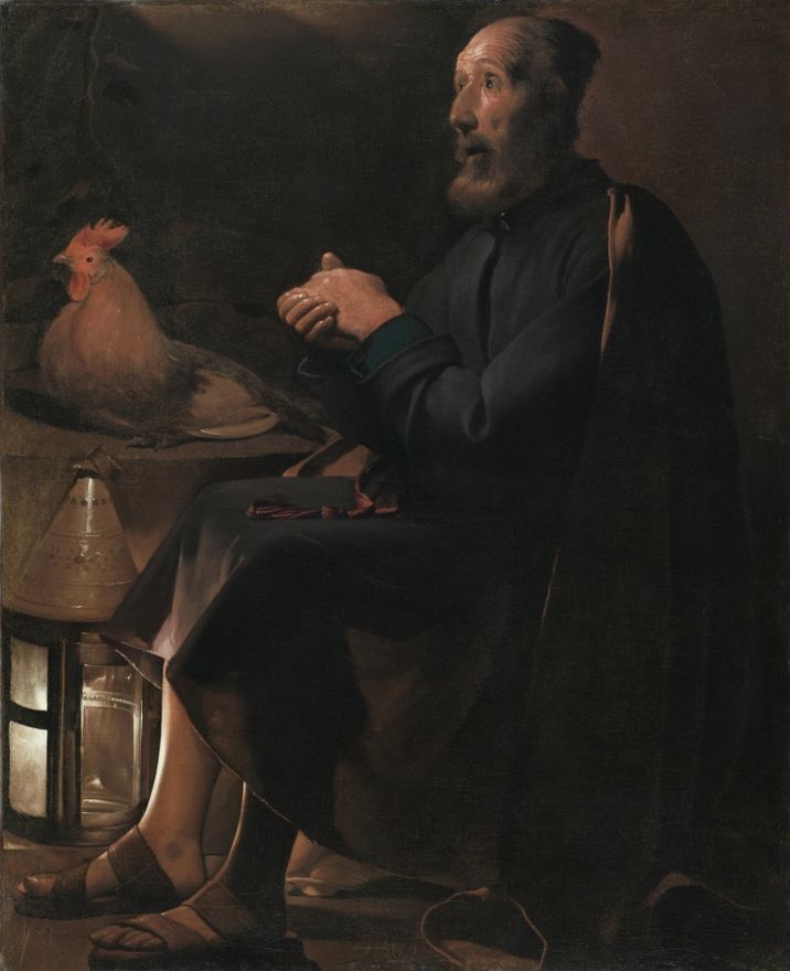Saint Peter Repentant by Georges de La Tour