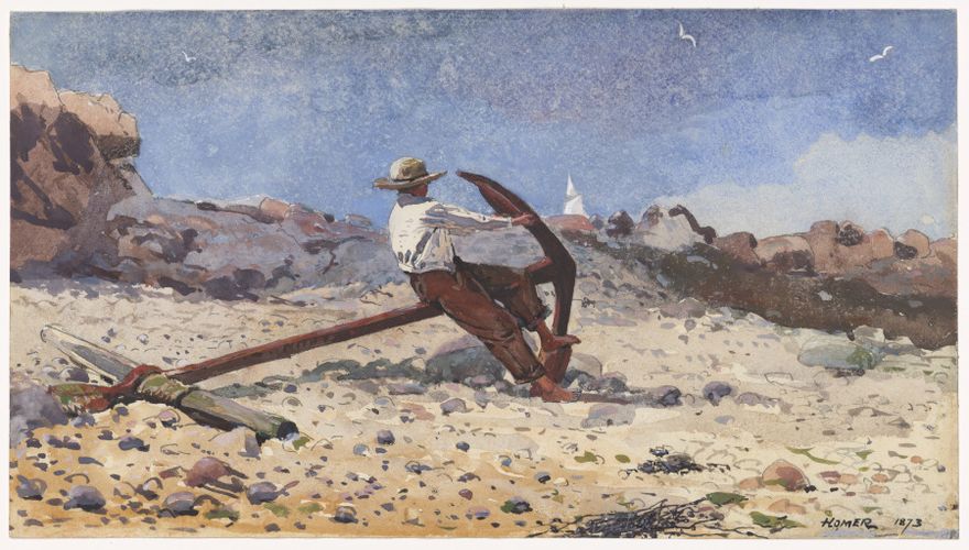 Boy with Anchor by Winslow Homer