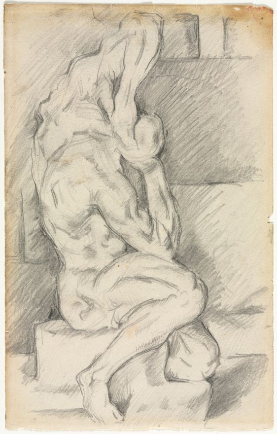 Sketch of Anatomical Sculpture (recto) by Paul Cézanne