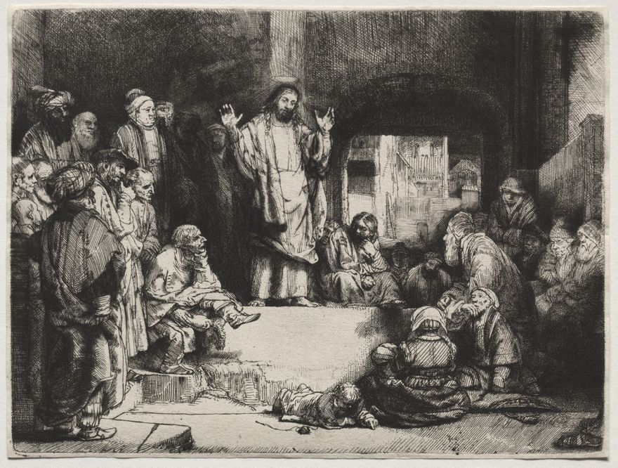 Christ Preaching ('La Petite Tombe') by Rembrandt van Rijn