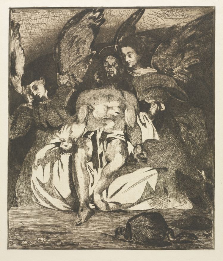 The Dead Christ with Angels by Edouard Manet