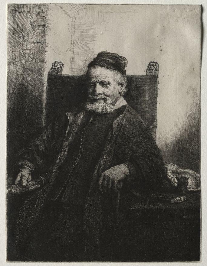 Jan Lutma, Goldsmith by Rembrandt van Rijn