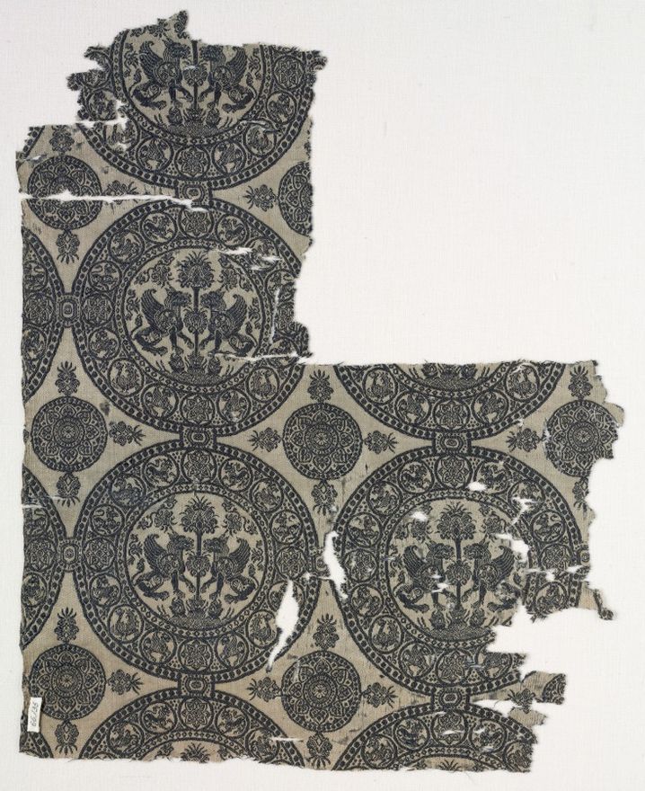 Fragments with Griffins in Roundels by Unknown artist