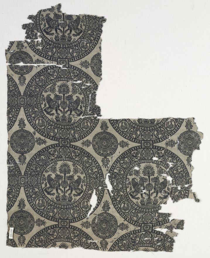 Fragments with Griffins in Roundels by Unknown artist