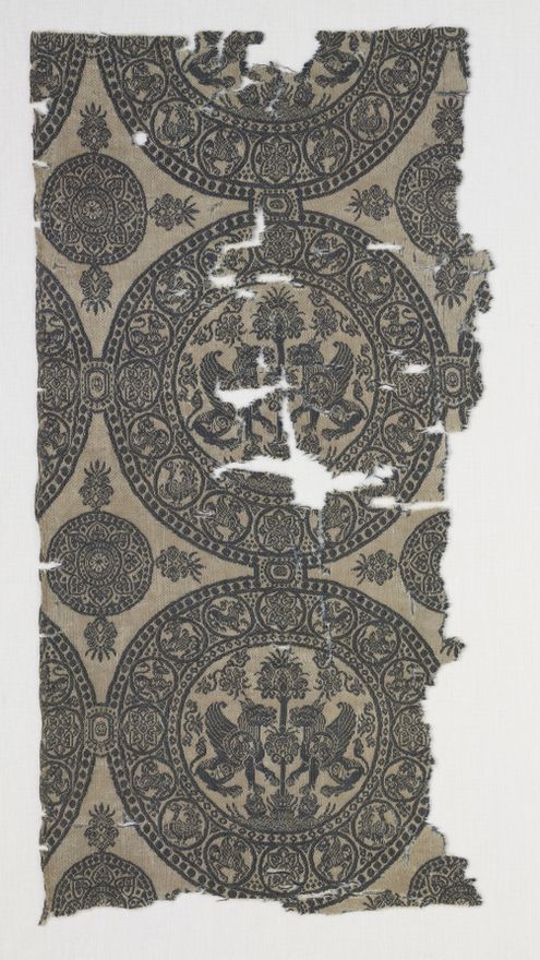 Fragments with Griffins in Roundels by Unknown artist