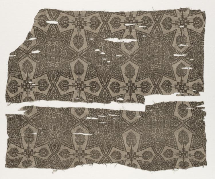 Fragments with Eight-Pointed Star (Two Pieces) by Unknown artist