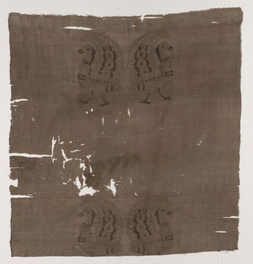 Fragment with peacocks by Unknown artist