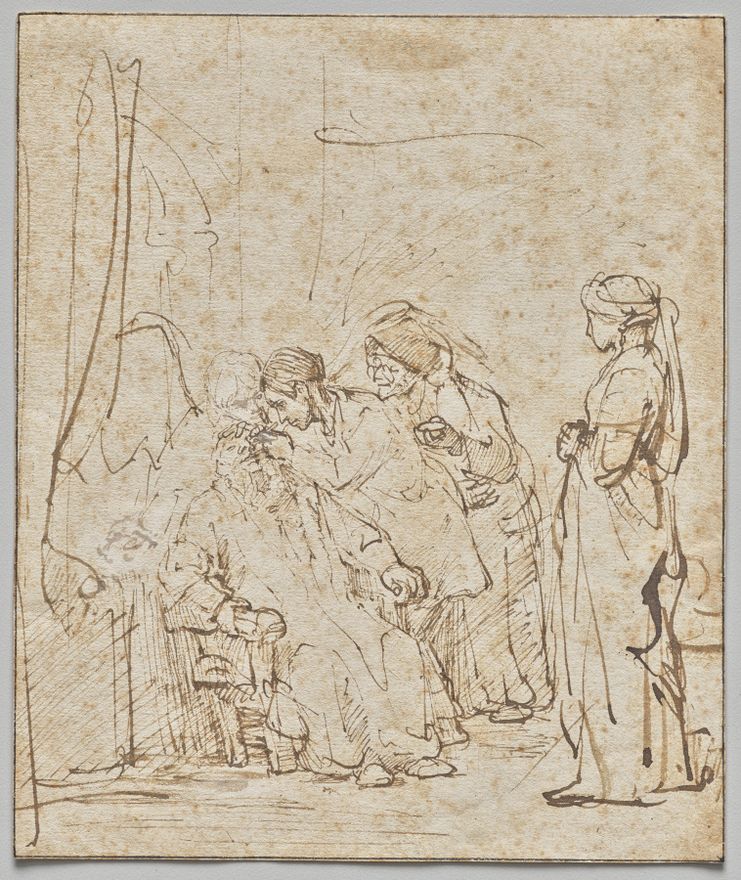 Tobias Healing His Father's Blindness by Rembrandt van Rijn