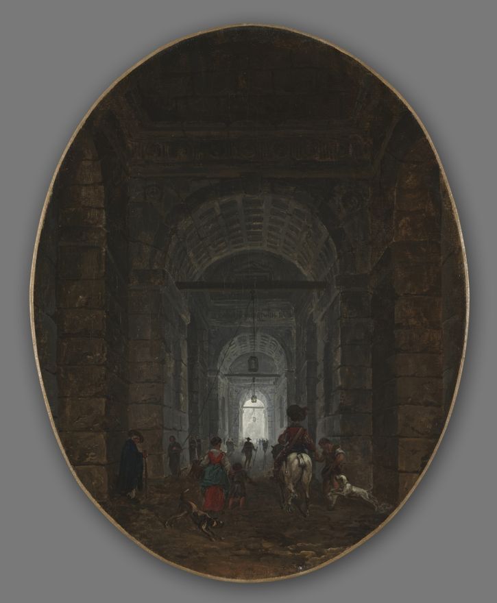 The Grotto of Posillipo by Hubert Robert
