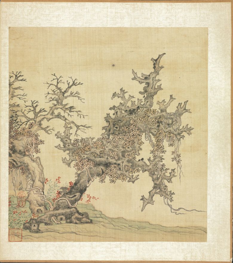 Paintings after Ancient Masters: An Ancient Tree by Chen Hongshou