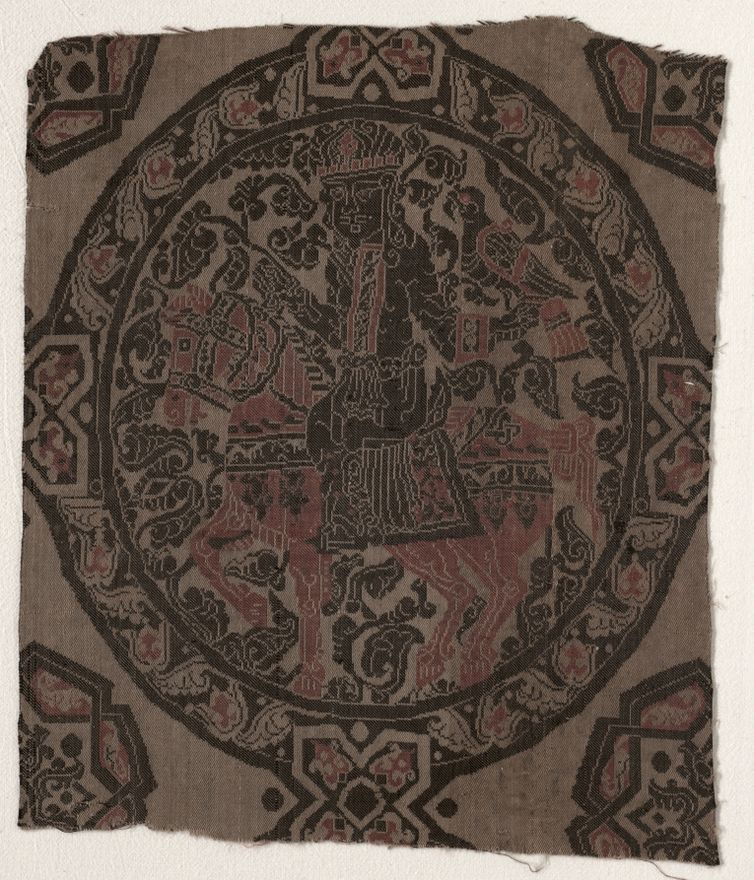 Fragment with Equestrian Falconer King by Unknown artist