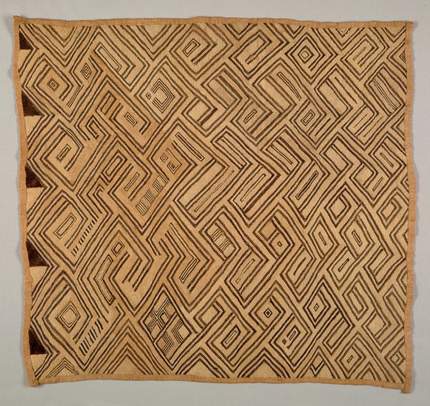 Embroidered Raffia Pile Cloth by Unknown artist
