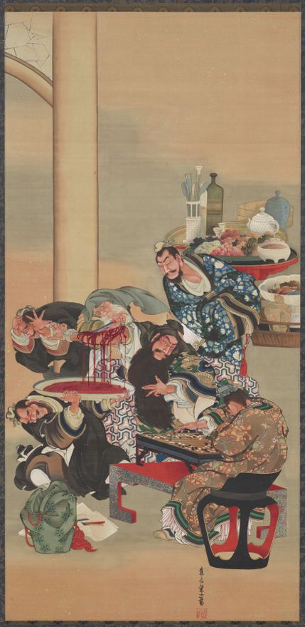 Operating on Guan Yu's Arm by Katsushika Ōi