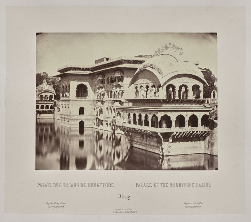 Palace of the Bhurtpore Rajahs, Dëeg by Louis-Théophile Marie Rousselet