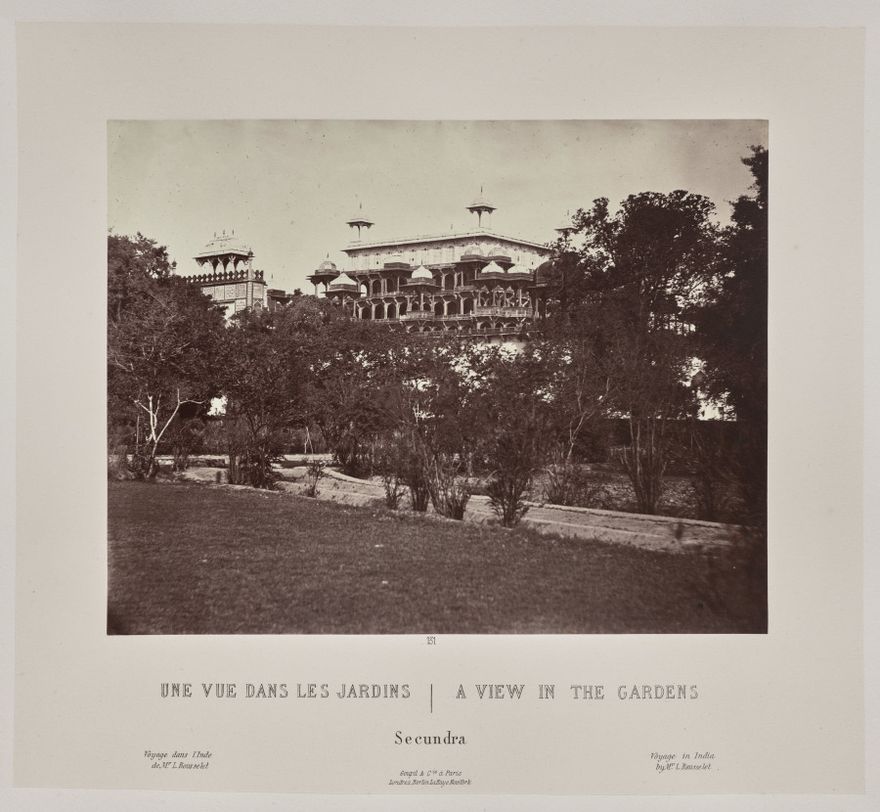 A View in the Gardens, Secundra by Louis-Théophile Marie Rousselet