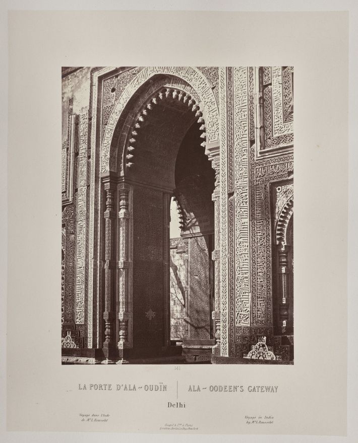 Ala-Oodeen's Gateway, Delhi by Louis-Théophile Marie Rousselet