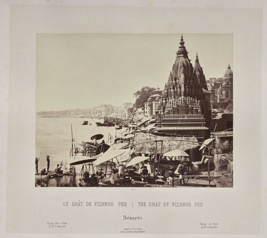 The Ghat of Vishnoo Pud, Bénarès by Louis-Théophile Marie Rousselet