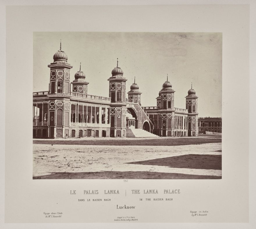 The Lanka Palace in the Kaiser Bach, Lucknow by Louis-Théophile Marie Rousselet