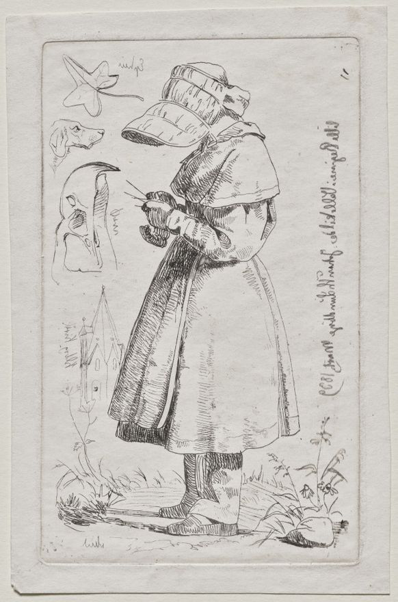 Little Regine in Vallekilde by Johan Thomas Lundbye