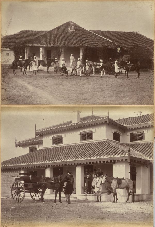 Dr. Morris and party, Jhansi (recto); Mr. MacNull, Jhansi (verso) by Raja Deen Dayal