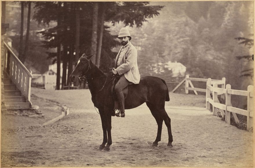 Mr. Nowell, Shimla (recto, bottom) by Raja Deen Dayal