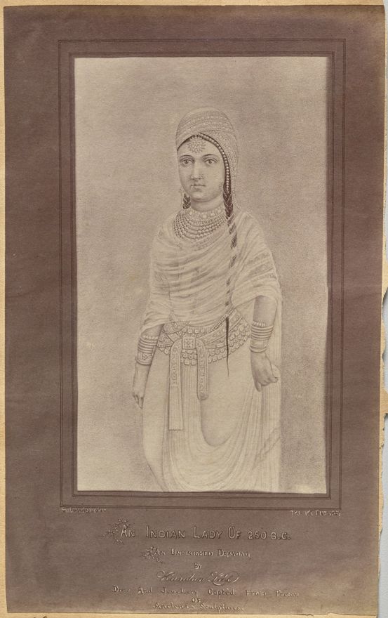 Indian Lady 250 BC (verso, right) by Raja Deen Dayal