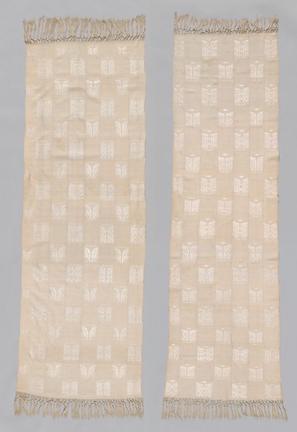 Pair of shawls (Lamba Landy Fotsy) by Unknown artist