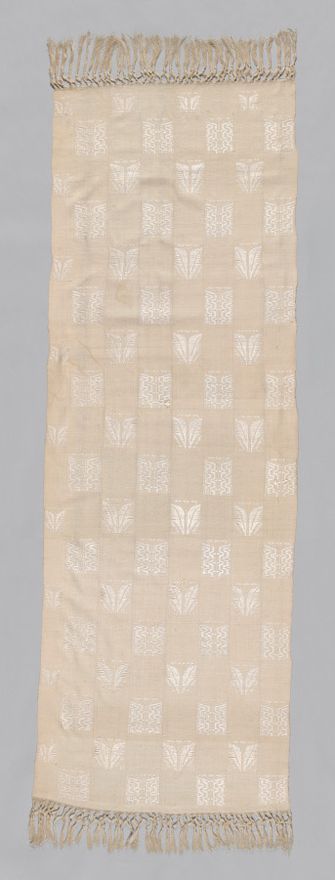 One of a pair of shawls (Lamba Landy Fotsy) by Unknown artist
